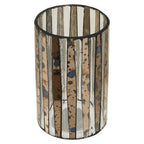 Smoked Antique Finish Large Candle Holder