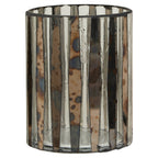 Smoked Antique Finish Small Candle Holder