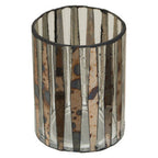 Smoked Antique Finish Small Candle Holder