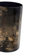 Black and Gold Marble Effect Large Candle Holder