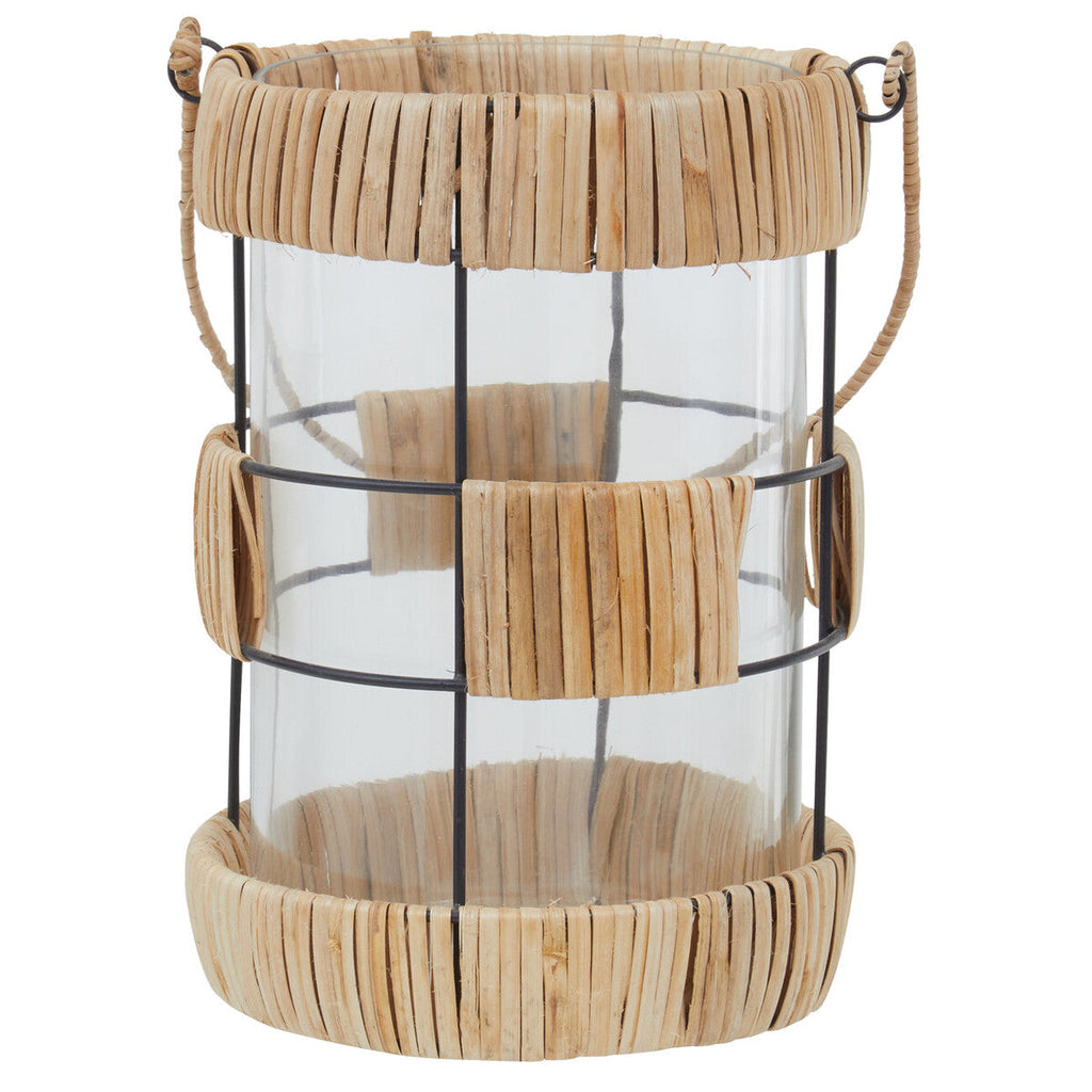 Natural and Black Large Lantern