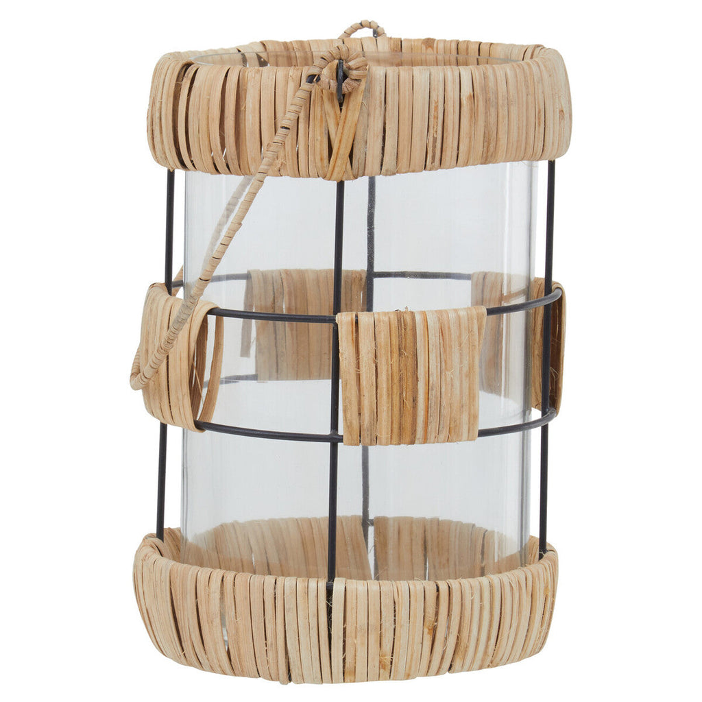 Natural and Black Large Lantern