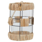 Natural and Black Large Lantern