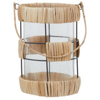 Natural and Black Large Lantern