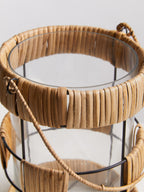 Natural and Black Large Lantern