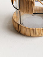 Natural and Black Large Lantern
