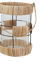 Natural and Black Large Lantern