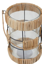 Natural and Black Large Lantern