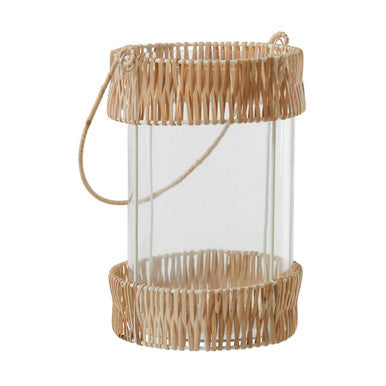 Natural and White Large Lantern
