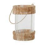 Natural and White Large Lantern