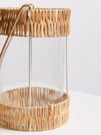 Natural and White Large Lantern