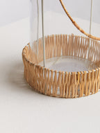 Natural and White Large Lantern