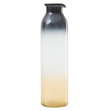 Horizontal Black and Gold Large Vase