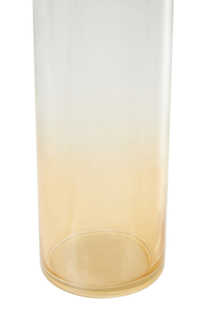 Horizontal Black and Gold Large Vase