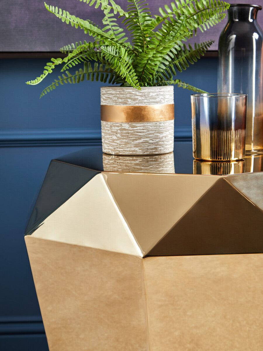 Black and Gold Medium Vase