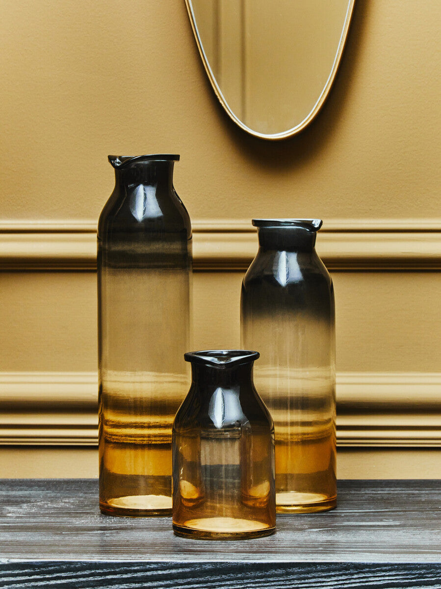 Black and Gold Medium Vase