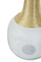 Glass and Gold Large Vase