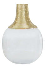 Glass and Gold Small Vase