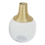 Glass and Gold Small Vase