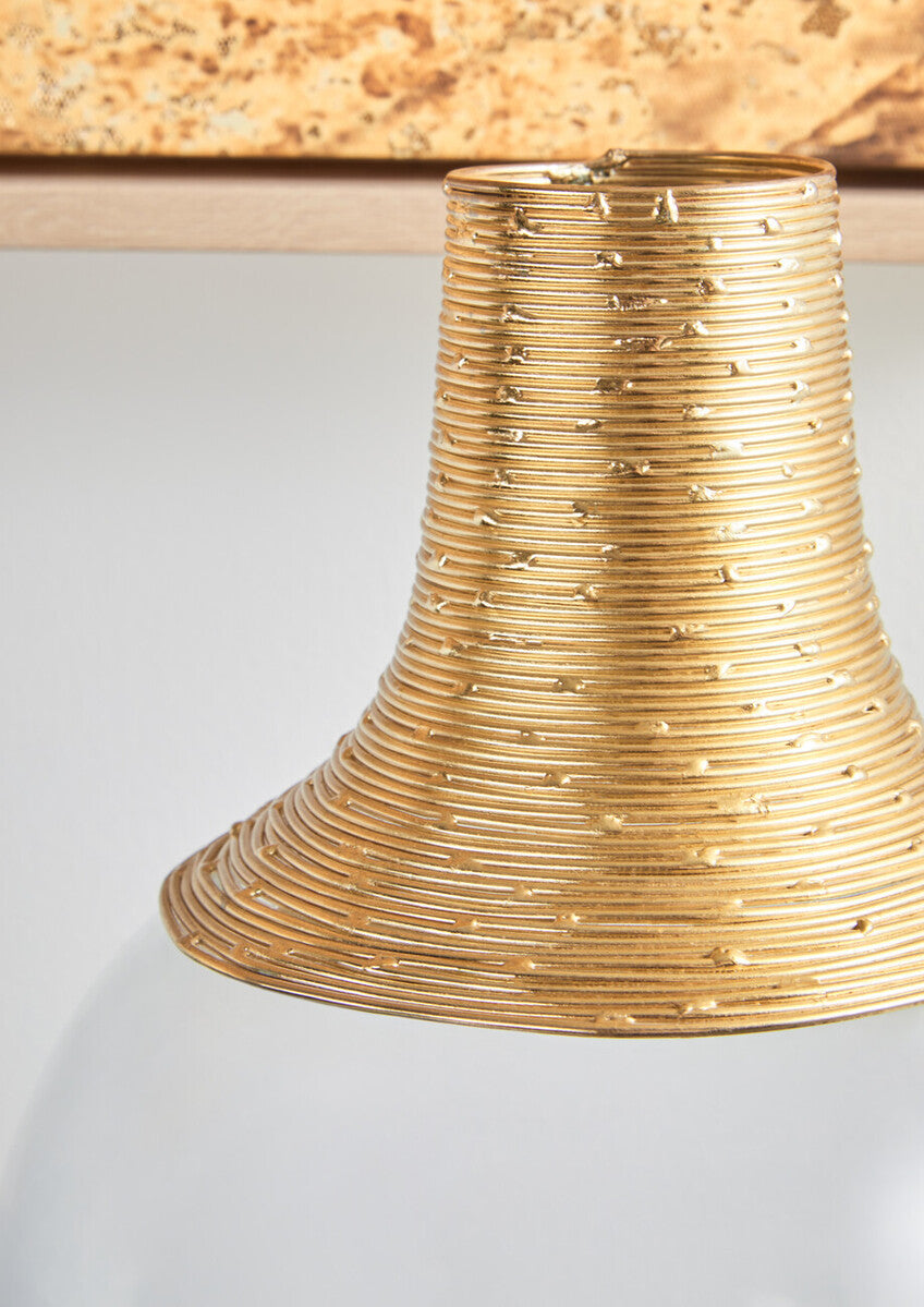 Glass and Gold Small Vase