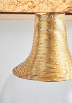 Glass and Gold Small Vase