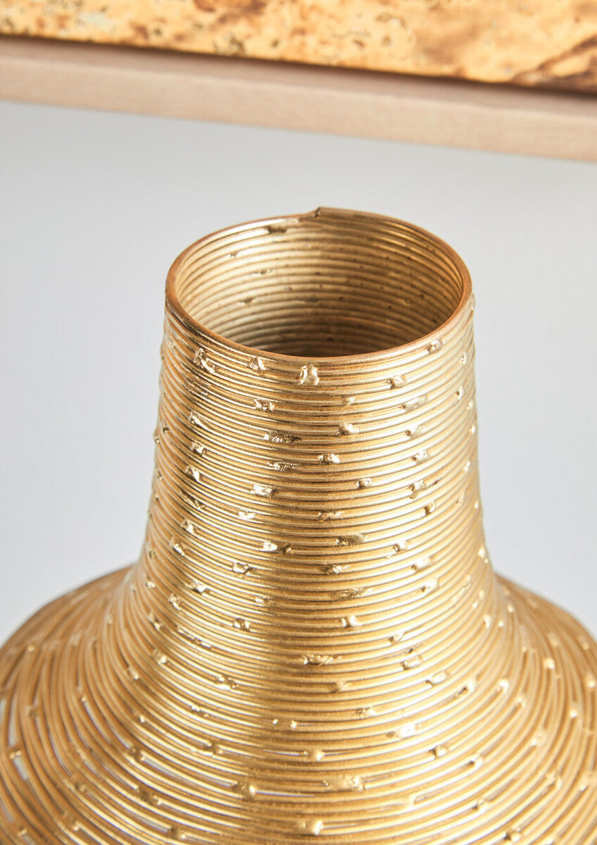 Glass and Gold Small Vase