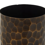 Antique Gold Finish Metal Small Vase
