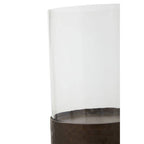 Small Floor Standing Candle Holder In Antique Gold