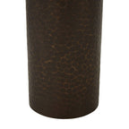 Small Floor Standing Candle Holder In Antique Gold