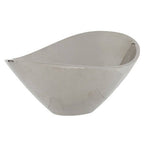 Silver Aluminium Bowl with Rimless Design