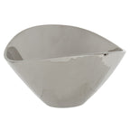 Silver Aluminium Bowl with Rimless Design