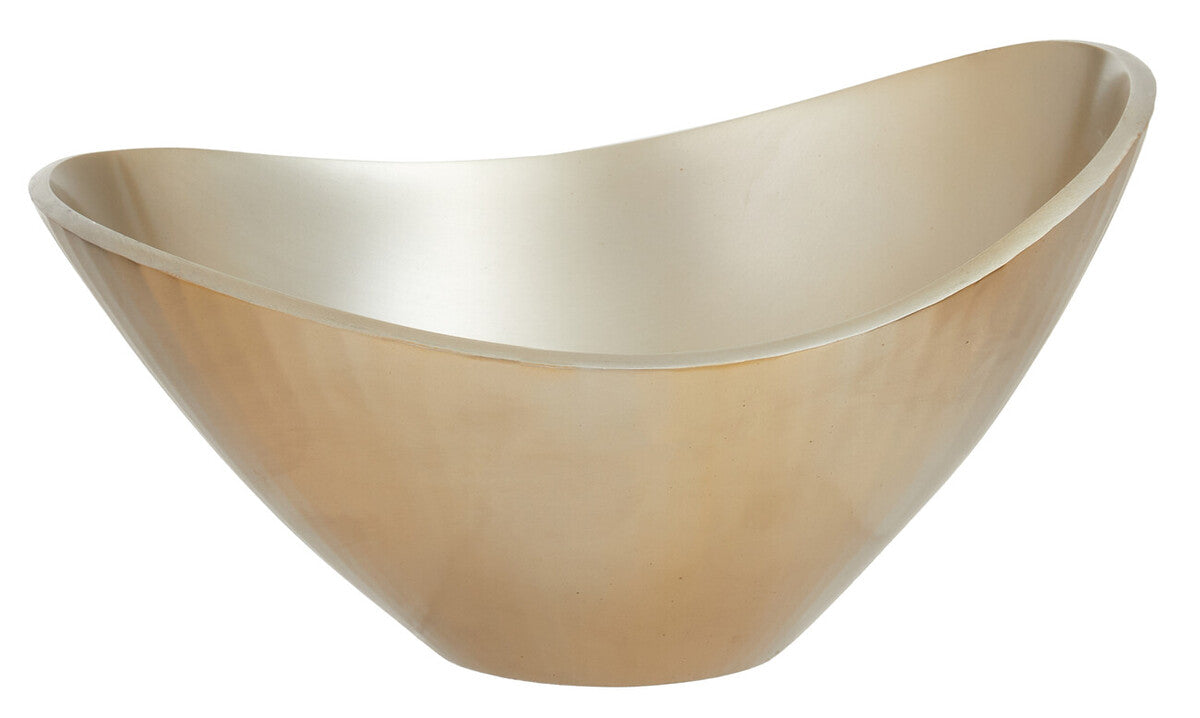 Gold Aluminium Bowl with Rimless Design