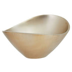 Gold Aluminium Bowl with Rimless Design