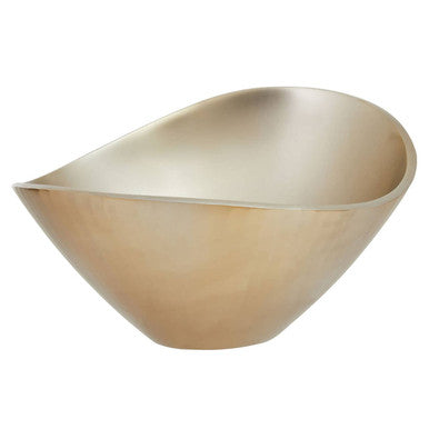 Gold Aluminium Bowl with Rimless Design