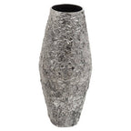 Silver Finish Metal Large Vase