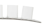 Curved 4 Tealight Holder in Silver
