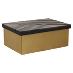 Small Black and Gold Storage Box