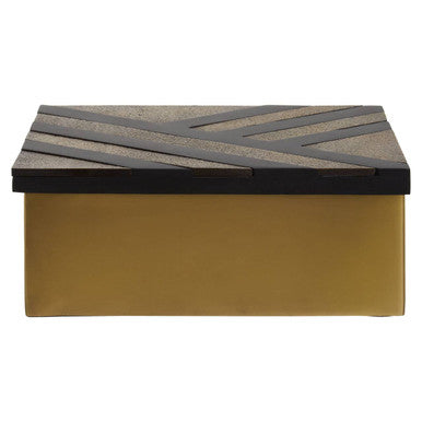 Small Black and Gold Storage Box