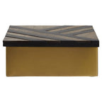 Small Black and Gold Storage Box