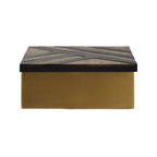 Small Black and Gold Storage Box