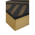 Small Black and Gold Storage Box