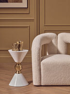 Set Of Two Gold Tealight Holders
