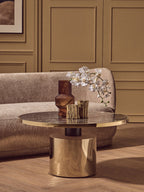 Set Of Two Gold Tealight Holders