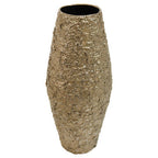 Gold Finish Metal Large Vase
