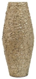 Gold Finish Metal Large Vase