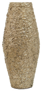Gold Finish Metal Large Vase
