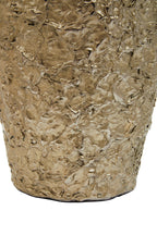 Gold Finish Metal Large Vase