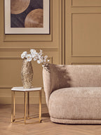 Gold Textured Small Metal Vase