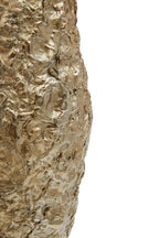 Gold Textured Small Metal Vase