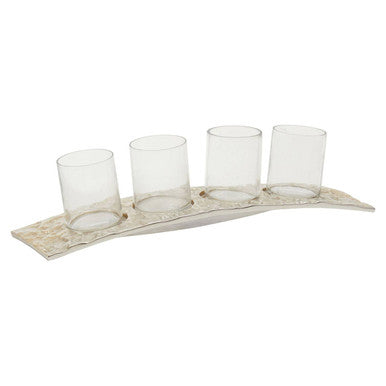 Antique Gold and Glass Tealight Holder